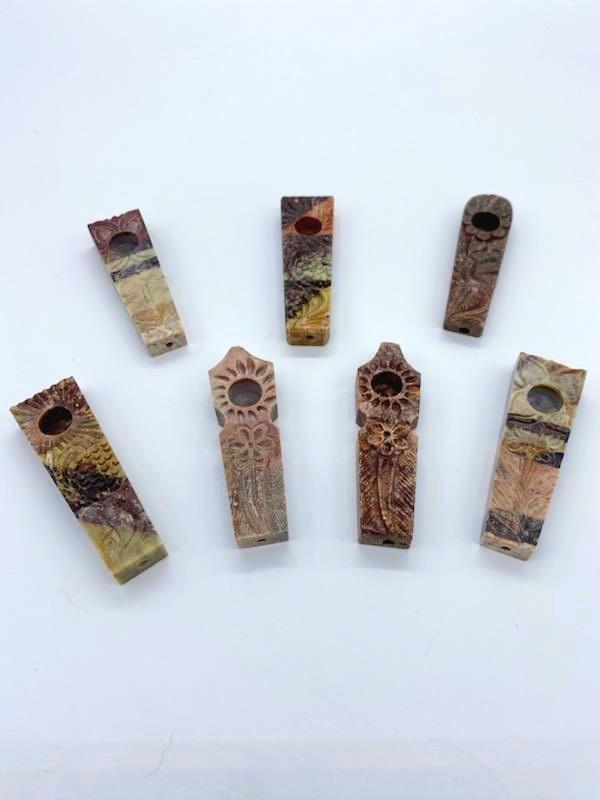 Carved Marble Stone Pipe