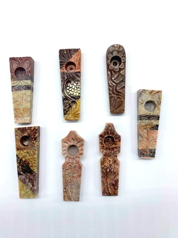Carved Marble Stone Pipe