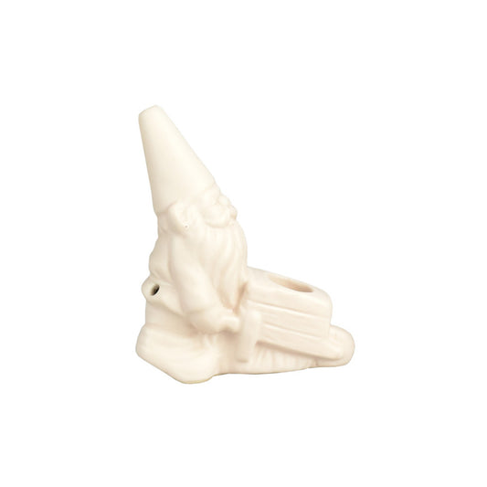 Art Of Smoke Gnome Ceramic Pipe w/ Carry Bag and Rolling Tray